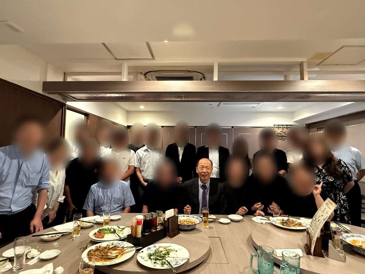 中秋節懇親会での集合写真